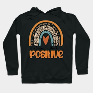 Leopard Rainbow Print.POSITIVE & HAPPY Hoodie